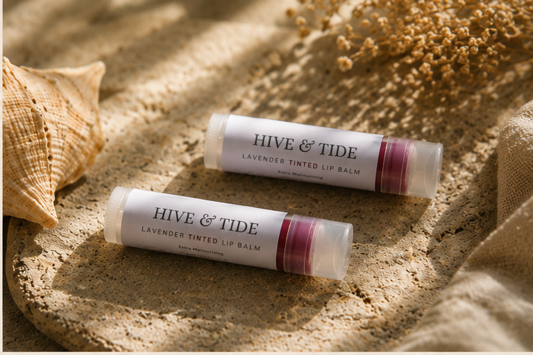 Natural Nourishing Lip Balm | Lavender Tinted Lip Balm